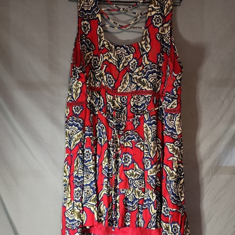 Maurices NWT Red Sleeveless Scoop Neck Sundress 3XL - Picture 4 of 11